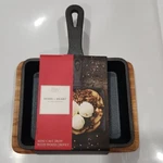 Mini Cast Iron With Wood Trivet-home And Heart By Boston Warehouse Trading Corp. Fixed Price $13.00.