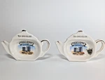 Bag Holder Teapot Shaped City Hall Of Toronto Canada Hand Painted Lot 2. Fixed Price $7.50.