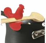 Red Rooster Pot Clip / Silicone Cooking Utensil Holder. Fixed Price $5.00.