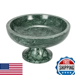 Bloomingville Marble Footed Pedestal Bowl Green EC1650. Fixed Price $83.09.