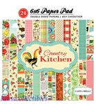 Echo Park Carta Bella Country Kitchen 6X6 Pad 24 Dbl-sided New! So Retro!. Fixed Price $27.99.