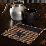 Black Star Pot Holder 8X8 Vhc Brands Checked Fabric Loop. Fixed Price $11.66.