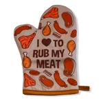 To Rub My Meat Funny Baking Grilling Bbq Graphic Novelty Kitchen Glove. Fixed Price $14.00.