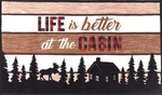 Nylon Kitchen Rug (NONSKID(18"X30") Woodland, Life Is Better At The Cabin, Ritz. Fixed Price $19.99.
