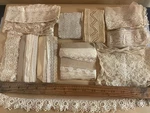 Antique Vintage Lace Trim Lot French Net Crochet Filet Sewing Dress Collar Mix. Fixed Price $148.00.
