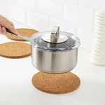 New 3 Pack Ikea Cork Pot Stand 7.25" Round Trivet Hot Pad. Fixed Price $8.08.