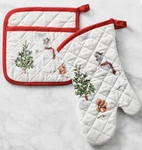 Htf Williams Sonoma Snowman Oven Mitt & Pot Holder Set Nwt Christmas. Fixed Price $35.00.