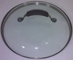 New Cook's Essentials 24 Cm Glass Lid Cover Platinum Gray Handle Pot,saucepan. Fixed Price $9.95.