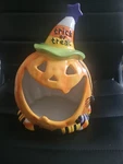 Kohls Halloween Pumpkin Jack Lantern Tealight Holder Trick Or Treat Deocr. Fixed Price $21.00.