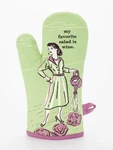 Blue Q Kitchen Oven Mitt 100% Cotton Hostess Bridal Shower Wedding Gift Fav. Fixed Price $29.95.