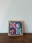 Holiday Christmas Trivet Candle Holder Ceramic - Snowman Snowflake. Fixed Price $14.00.