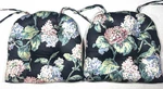 Vtg Pier 1 Outdoor Chair Cushions Set Of 2 W/ties Gazebo Black Floral Usa. Fixed Price $59.95.
