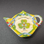 4" The Irish Shamrock Weave Clara Teabag Holder Trinket Dish #CL-73-18. Fixed Price $12.00.