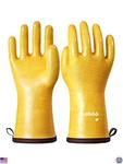 Heat Resistant Silicone Oven Gloves, Xxl, Food-grade, Cooking, Grilling, Yellow. Fixed Price $50.58.