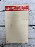 Vtg Kaier's Special Beer Ale Porter Restaurant Bar Notepad Kitchen Slip. Fixed Price $10.00.