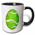 3DROSE 43233 "dyed Spots Easter Egg Two Tone Black Mug, 11 Oz, Multicolor. Fixed Price $11.97.