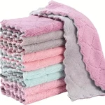 Pack Microfiber Kitchen Towels Dish Cloth Super Absorbent Tea 6"X10". Fixed Price $10.79.