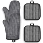 Oven Mitts And Pot Holders, Silicone Gloves, 500 F Heat Resistant M.... Fixed Price $31.77.