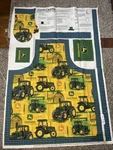 John Deere Bbq Apron Panel And Pot Holder Set. Fixed Price $16.00.