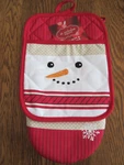 St. Nicholas Square Oven Mitt & Pot Holder Snowman Set Nwt. Fixed Price $16.95.