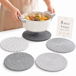 Catiflin 8 Inch Heat Resistant Trivets For Hot Dishes, 5-PACK Cotton Woven Pot. Fixed Price $14.43.