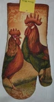 Kitchen Oven Mitt Country Rooster Chicken Rust Brown Green Tan Fall New. Fixed Price $6.95.