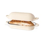 Enamelled Cast Iron Bread Loaf Pot Dutch Oven For 34CM X 16CM, Cream. Fixed Price $102.57.