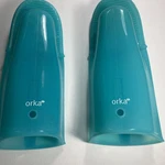 Orka Mastrad Silicone Grill Glove Mitt 11" Set Of 2 Turquoise Bbq. Fixed Price $13.99.