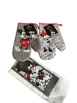 Disney Mickey & Minnie Mouse Oven Mitts Kitchen Towel - True Love Red Black. Fixed Price $15.99.