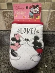 Disney Mickey & Minnie Mouse Love Mini Oven Mitts With Silicone Valentines. Fixed Price $14.99.