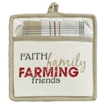 Park Designs Potholder Set With Pocket And Towel - Day On The Farm. Fixed Price $16.99.