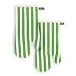 Kate Spade New York Botanical Stripe Oven Mitt 2-PACK Set, 7" X 13", Green/pink. Fixed Price $31.62.