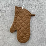 The Home Store Oven Mitten Rooster Brown Cottage Core Fabric 13" Long. Fixed Price $6.04.