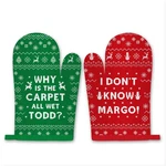 Christmas Vacation Kitchen Decor, 2PCS Funny Holiday Oven Mitts Pot Holders, .... Fixed Price $16.97.