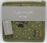 Sophie Allport Kitchen Pot Grab "festive Forest" Holder 8" New W/tags. Fixed Price $16.96.