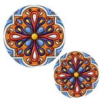 Kigai Mexican Talavera Trivets For Hot Pots And Pans 2PCS,. Fixed Price $25.40.