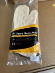 San Jamar 817TM Commercial Terry Oven Mitt Pair - New. Fixed Price $12.99.