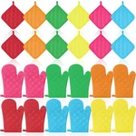12 Pcs Cotton Pot Holders Oven Mitts Heat Resistant, Bulk Set 24. Fixed Price $49.96.