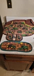 John Deere Bbq/kitchen Apron With Pot Holder And Oven Mitts. Fixed Price $12.00.