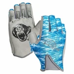 Medium Blue Camo Sports Gloves Non Slip Silicone Palm Quick Dry Breathable Fit. Fixed Price $27.89.