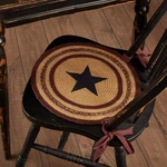 Vhc Potomac Applique Star Jute Chair Pad Set Of 6 Americana Farmhouse. Fixed Price $79.95.