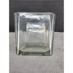 Greenbrier International Square Glass Candle Holder Tealight Votive Clear 3.4". Fixed Price $17.98.