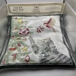 Alice Cottage Spiced Hot Pad Scented Fabric Trivet Teapot Cat Holiday Bird New. Fixed Price $10.00.