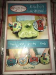Kitchen Kritters Oven Mitts Hippo Owl Monkey Pot Holders Fabric Sewing Pattern. Fixed Price $6.50.