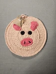 Mud Pie Crochet Pig Pot Holder Farm Animal Kitchen Trivet Hot Pad Pink Handmade. Fixed Price $9.99.