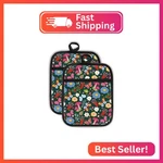 Swooflia 100% Cotton Pot Holders 2 Pack Set For Kitchen With Pockets - Cute 440. Fixed Price $16.94.