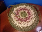 J. Quilts Indore Home Hand Braided 15"X15" Chair Pad Cushion English Garden Nos. Fixed Price $57.50.