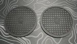 2 X American Metalcraft Trivet Silicone Round Black 5.05" 4.95" Trvr. Fixed Price $17.99.