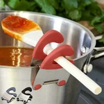 Silicone Pot Spoon Holder Anti Scald Clip For Cooking Utensils Kitchen Tool. Fixed Price $7.99.