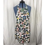 Marimekko Tiara Print Apron Cotton Adjustable Neck Strap Pocket Kitchen Cooking. Fixed Price $40.00.